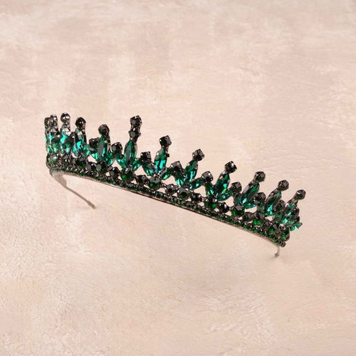 LIMELIA Women's Tiara - Pink Glitter Hair Accessory for Bridal, Birthday, Prom, Pageant, Halloween, and Party Events | Pedro Design