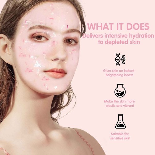 MEWEACHI Jelly Mask For Facials Professional,Spa facial mask Rubber Mask, Moisturizing&Hydrating for Wrinkles&Acne,23 Fl Oz Jar Face Mask SkinCare,Natural Gel Face Masks Facial Mask (Himalayan salt)