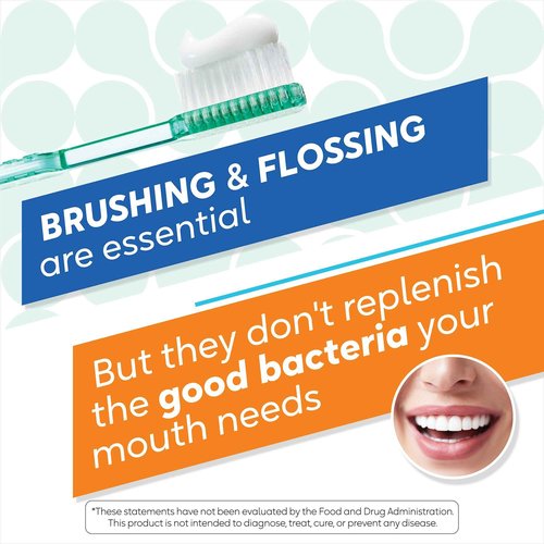 BioGaia Prodentis Fresh Breath | Oral Probiotics + Zinc | Fights Bad Breath & Halitosis | Boosts Fresh Breath | Promotes Healthy Gums & Teeth | Fresh Mint Flavored Dental Probiotic Lozenge