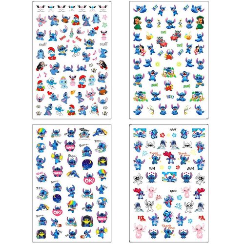 8pcs Cute Nail Art Stickers 3D Cartoon Nail Decals Self-Adhesive DIY Nails Design Supplies Party Favors for Kids Girls Women Nails Art Decoration Manicure Gifts Charms Accessories