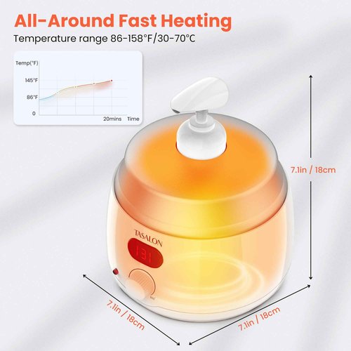 TASALON Professional Massage Oil Warmer with 2 Lockble Pump, 750ml Digital Massage Oil Heater, Electric Lotion Warmer Dispenser, Automatic Heated Lotion Dispenser for SPA, Salon, Barber, Home Use