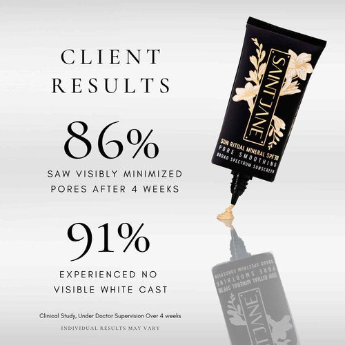 SAINT JANE - Luxury Sun Ritual - Pore Smoothing SPF 30 Mineral Sunscreen | Luxury, Floral-Infused, Clean Skincare (1.7 oz | 50 ml)