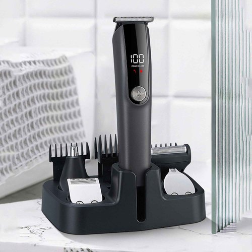 Beard Trimmer for Men 5 in 1 Electric Razor for Nose, Body, Face and Mustache Grooming Kit Cordless Hair Clipper Trimmer with Smart Charge Technology
