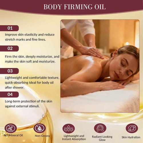 Body Firming Oil,Glow Remedy body oil for women,Body Oil After Shower Tightening&Hydrating Treatment for Arms,Legs,Stomach&Body,Natural Firming Oil for Dry Skin,Non-Greasy Body Serum -4.06 OZ (2 PCS)