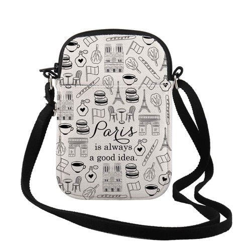 Paris Travel Gift City Skyline Is Always A Good Idea Zipper Pouch Makeup Bag (Paris CR)