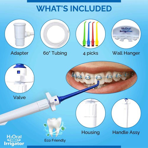 Oral Irrigator Shower Dental Care System | Advanced Shower Water Flosser for Healthy Gums and Teeth | Shower Flosser | Dental Water Flosser for Superior Dental Hygiene at Home | Made in U.S.A.