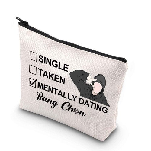 JNIAP Korean Group Stay Makeup Bag Korean Group Stay Gift Single Taken Mentally Dating With Bang C Stay Merchandise (With Bang mb)