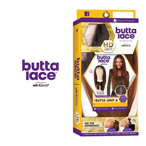 Sensationnel Synthetic HD Lace Front Wig - BUTTA UNIT 6 (1B Off Black)