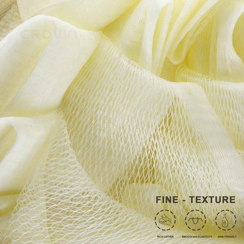 CROVIN Loofah sponge 6 Pack & Shower puff 4 Pack Bath Shower Loofah Scrubbers Perfect for Men and Women’s SPA Pouf (total 10 Pack)
