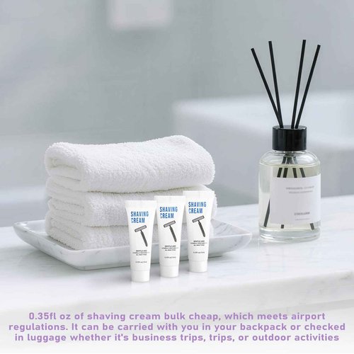 100 Shaving Cream Bulk Travel 10ml/0.35fl oz,Disposable Shaving Cream in Bulk Travel Shave Cream for Hotel Homeless,Verbena