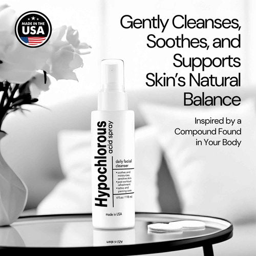 BodyJ4You Hypochlorous Acid Spray for Face Cleaner - HOCL Facial Toner Acne Sensitive Skin - HOCL Molecule Spray Topical Skin Redness Relief Breakouts - Piercing Aftercare Fine Mist - Pack of 2