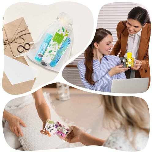 CUDICY Hand Cream and Lip Balm Bulk 24 Gift Sets Party Favors for Baby Shower Bridal Shower Wedding for Guests Prizes Women Adults Bachelorette Travel With Nail Files Thank You Cards Organza Bags
