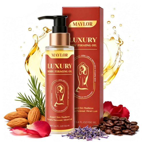 MAYLOR Body Firming Oil - Daily Moisturizing Body Oil for Men and Women, Full Body Treatment for Smooth Skin, Spa-Quality Self-Care Gift - 3.38 fl oz (1)