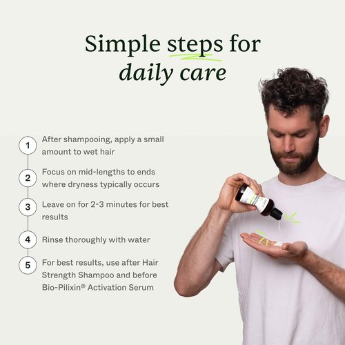 Scandinavian Biolabs Bio-Pilixin® Conditioner For Men | Prevents Split & Damaged Ends, Restores Weak Hair, Supports Scalp Vitality, Dermatologically Tested, Made in Denmark, 250 mL/ 8.8 Oz
