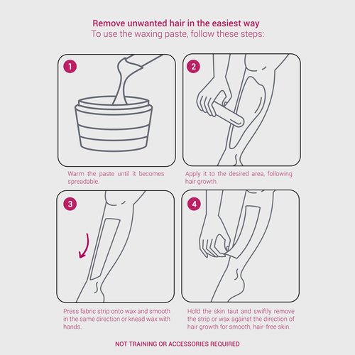 DEPIL BELLA Brazilian Sugar Wax, Hair Removal Wax for Personal & Professional Use, Organic, Natural, Vegan, Washable, All Skin Types - 2.87lbs