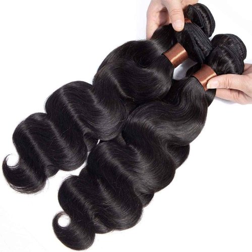 BLACKMOON HAIR Indian Virgin Hair Body Wave Human Hair Bundle 100% Unprocessed Human Virgin Hair One Bundle 22 inch 100g Natural Black Color