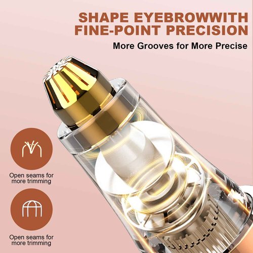 3 in 1 Women Face Shaver, Electric Eyebrow Trimmer Women Facial Hair Remover Waterproof Rechargeable Electric Shaver Razors for Face Nose Eyebrow Beard Mustache Arm Leg Armpit