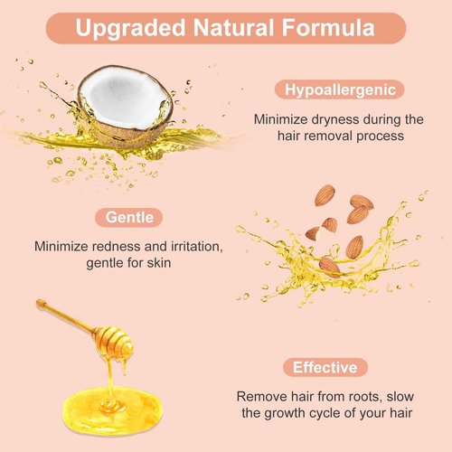 Hard Wax Beads, 2.5 lb Wax Beans for Hair Removal, Ideal for Sensitive skin, Brazilian, Bikini, Face, Eyebrows, Underarms and Full Body Waxing Bulk (Pink)