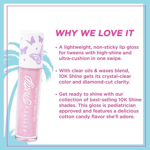 Petite N Pretty Get Ready with Me Essentials Set - Sparkly Ever After All Over Glitter (Mini Size), Makeup Tray, Scrunchie & Hair Accessories (Duck Clips), Makeup Bag for Girls, Teens, and Tweens