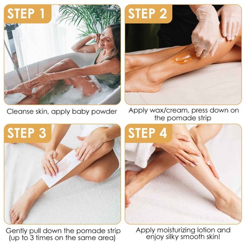 1200 Pcs Non Woven Wax Strips 7.9 x 2.8 Inch Bulk Large Wax Strips Body and Facial Hair Removal Waxing Strip Soft Waxing Paper Sheets for Arm Leg Underarm Face Eyebrow Armpit Chest Back and Bikini