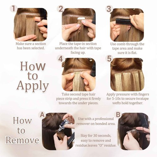 Lveyan Tape in Hair Extensions Human Hair, 14 Inch Dark Brown to Chestnut Brown/Dark Brown Remy Human Hair Skin Weft 20pcs 40g/pack Invisible Tape in Hair Extensions (#T2-P6/2, 14 Inch)