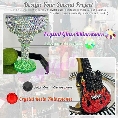 qiipii 10000PCS 2mm White Resin Rhinestones for Crafting SS6 Pure White Flatback Jelly Stones Bulk Non-Hotfix Diamonds Gems Charms for Nails Face Eyes Makeup Body Mugs Tumblers Bottles Crafts Clothes