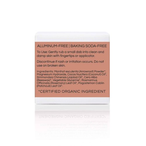 Little Seed Farm All Natural Deodorant Cream, Aluminum Free Deodorant for Women or Men, 2.4 Ounce - Rosemary Patchouli + Applicators Bundle