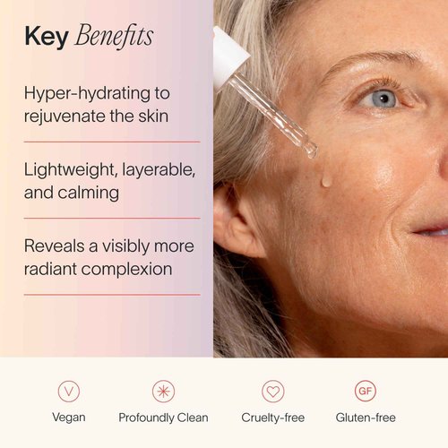 Solawave Plumping Peptide Lifting Serum with Triple Hyaluronic Acid, Probiotics, Avocado Vegan Peptides for Collagen and Radiant Complexion - Anti-Aging Preventative for All Skin Types (1 FL OZ)
