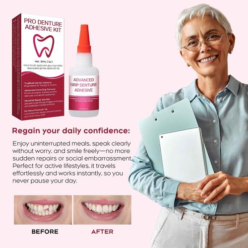 Dental Lab Instant Bonding Dental Glue for Dentures & Lab Tools - Fast-Setting in 15-60 Sec | Crack Repair & Gap Filling | Long-Lasting Hold (Days to Weeks) – 1oz