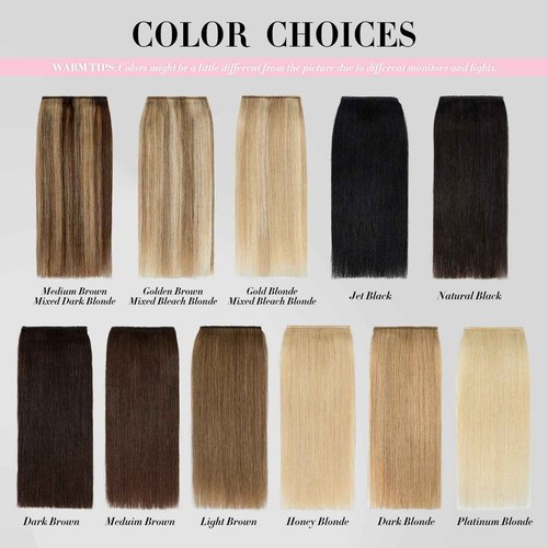 Clip in Short Hair Extensions Real Human Hair,Prokyvity Invisible Human Hair Clip in Extensions Short,(6inch&8inch)4 pieces Mini Extensions for volume or highligh,Medium Brown Mixed Dark Blonde