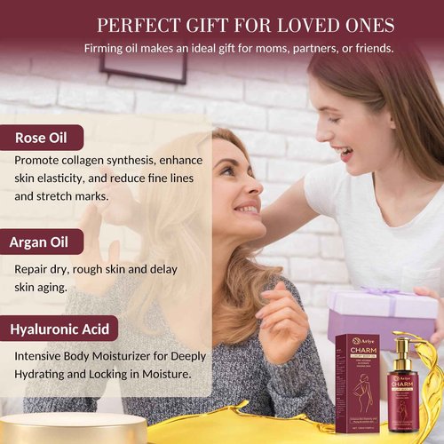 Body Firming Oil,Glow Remedy body oil for women,Body Oil After Shower Tightening&Hydrating Treatment for Arms,Legs,Stomach&Body,Natural Firming Oil for Dry Skin,Non-Greasy Body Serum -4.06 OZ (2 PCS)