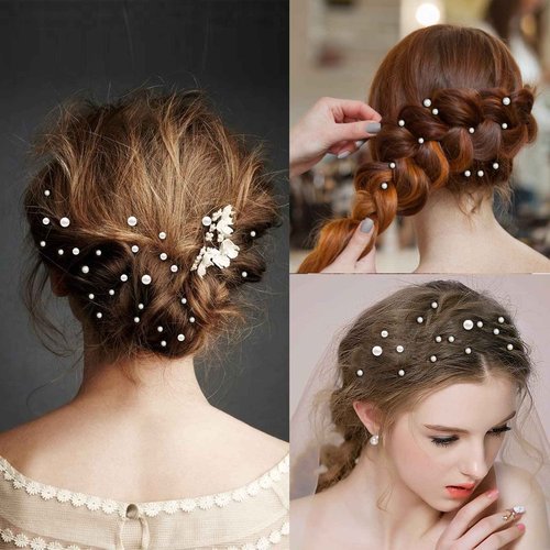 LOMIMOS 3090 Pcs Pearl Stickers,4 Size Self Adhesive Beige Flat Faux Back Pearl Embellishment Stickers Sheet for Face Beauty Makeup Hair Nail Phone DIY Craft Decor, 3/4/5/6mm