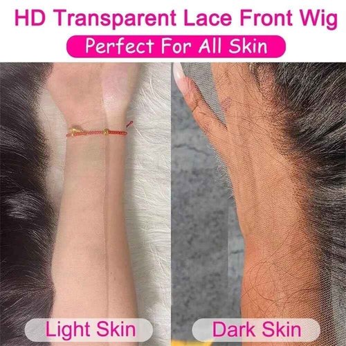 Enivuoso 13x4 Human Hair Bob Wig Lace Front Pre Plucked Pre Cut Transparent Lace Front Wigs Human Hair for Black Women Short Straight Bob Wigs No Glue Lace Closure Wigs (Natural Black-130%, 10 Inch)