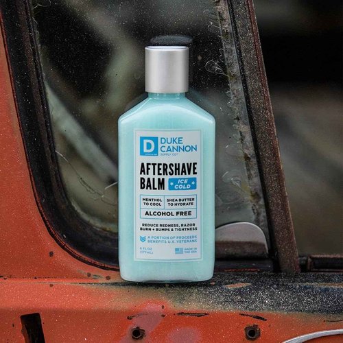 Duke Cannon Supply Co. - Ice Cold Cooling Effect After-Shave Balm, (6 oz) Closes Pores and Soothes Skins to Prevent Irritation - Sandalwood (2 Pack)
