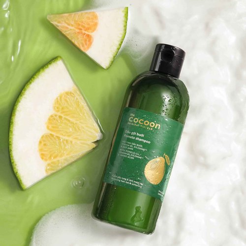Cocoon Pomelo Oil Shampoo with Xylishine & Amino Acid, Hair Growth for Thinning, Damaged, Organic Shampoo No Sulfate, Vegan, Soften, Reduce Loss & Volumize Hair Growth