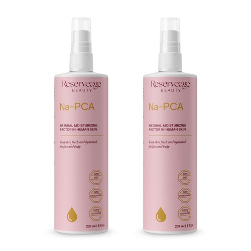 Reserveage Na-PCA Spray - Moisturizing Body Mist for Dry Skin - Face Moisturizer for Women with Eucalyptus Oil - 8 Fl Oz (Pack of 2)