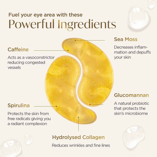 PLANTIFIQUE V-Line Collagen Mask for face 10 PCS Chin Strap for Double Chin Women & Men and Gold Under Eye Patches for Puffy Eyes and Dark Circles 20 Pairs Under Eye Masks for Dark Circles