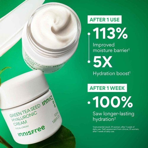 innisfree Hydrate & Protect Mini Set, Korean Serum, Cream & Sunscreen with Green Tea and Hyaluronic Acid, Travel Skincare Trio