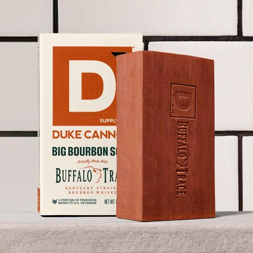 Duke Cannon Supply Co. Extra Large Bar Soap Bundle - Men's Natural Bar Soap With Masculine Scents - Big American Bourbon USA-made soap - All Skin Types - Big Brick of Soap - Bourbon,10 oz (4 Pack)