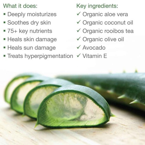 Made from Earth Pure Aloe Vera Treatment with Organic Coconut, Organic Olive Oil & Vitamin E