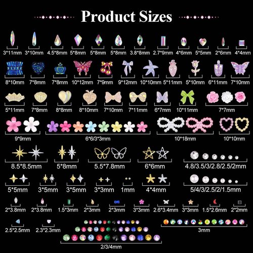 8 Boxes Nail Charms and Gems for Manicure, Flat Pearls Nail Flowers Nail Rhinestones and Charms for Nail Art, Colorful Pearl Nail Charm Nail Bows Multi Shapes Flatback Nail Design Kit Nail Accessories