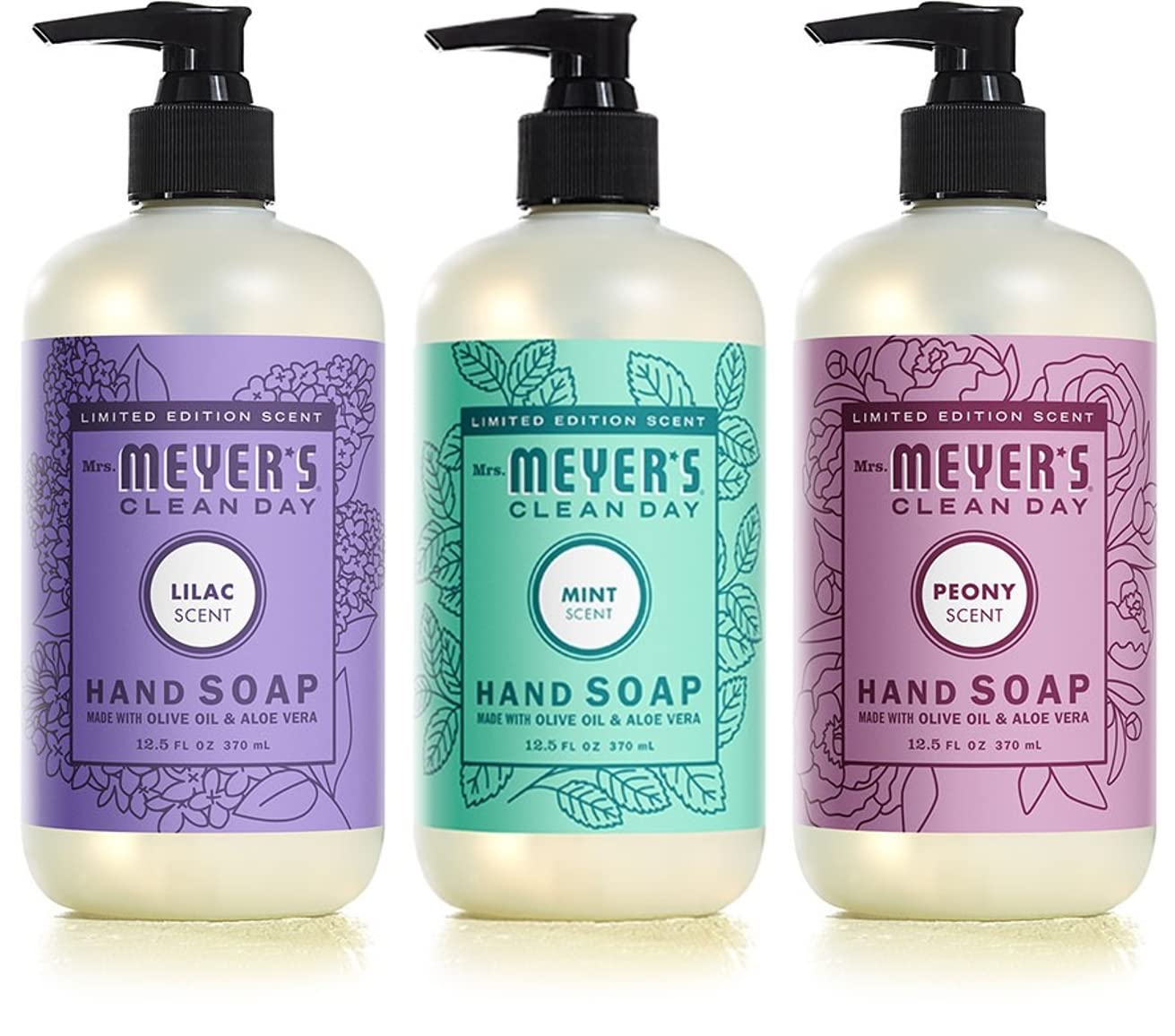 MRS. MEYER'S CLEAN DAY New Spring Scent Variety Pack (Lilac + Peony + Mint)