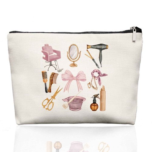 EKGJW Hairstylist Gifts Women Makeup Bag Make Up Bag, Cosmetic Bags for Hairstylists, Hairdresser Gifts for Cosmetology Student Teen Girls