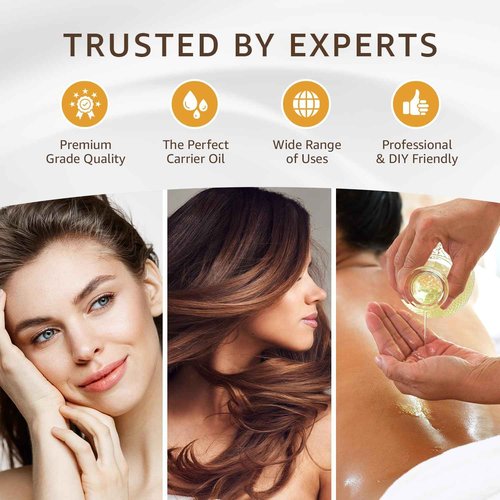 Organic Apricot Kernel Oil (32 Oz) Premium Cold Pressed Unrefined | 100% Pure Apricot Kernel Oil for Skin, Face, Hair, Soap Making, Massage | Carrier for Essential Oils | Available Bulk | 32 FL OZ