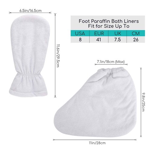 200pcs Paraffin Bath Liners for Hand & Paraffin Bath Mitts, Segbeauty Plastic Thermal Mitten Bags, Heated Hand SPA Mittens for Women, Glove Mitt Liner Covers for Paraffin Wax Machine