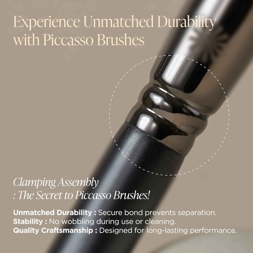 Piccasso 717 Eyeliner Brush – Ultra-Fine Angled Brush for Gel and Liquid Eyeliner, Precision Eye Makeup Tool for Tightlining and Winged Liner, Professional Eye Makeup and Eyeshadow Brush