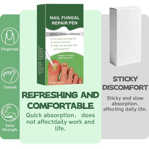 j 3-Pack Nail Fungus Repair Pen: 9ml Tea Tree Oil & Ginger Extract Toenail Treatment Serum