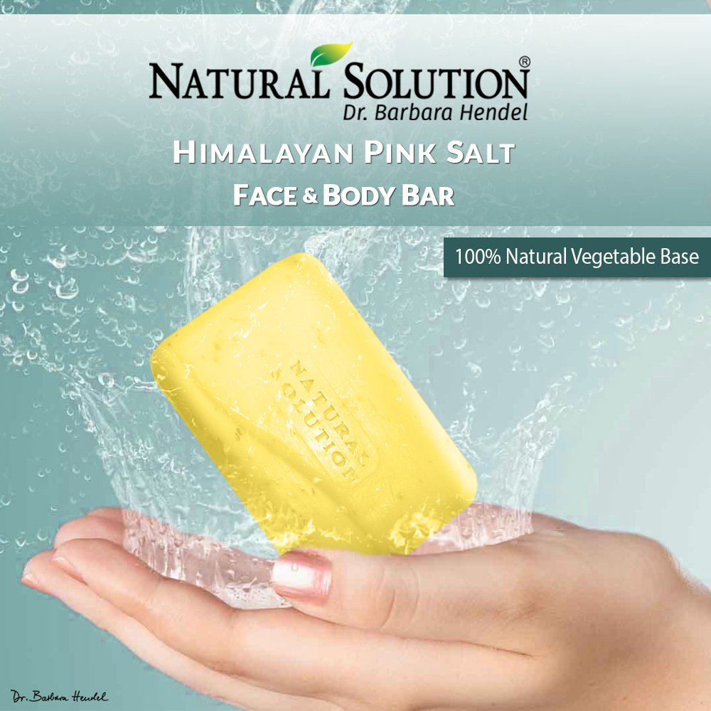 Natural Solution Himalayan Pink Salt Soap Bar, Moisturizing And Organic Bar Soap, Turmeric & Neem Soap Bar (1-Pack)