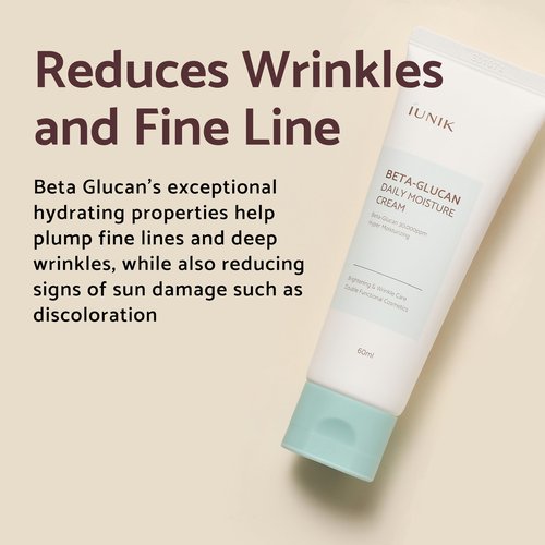 IUNIK Beta Glucan Daily Moisture Cream & Propolis Vitamin Glow Sleeping Mask Deep Nourishing Overnight Facial Moisturizer with Tea Treaa & Centella Asiatica Extracts Revitalizing Korean Skincare