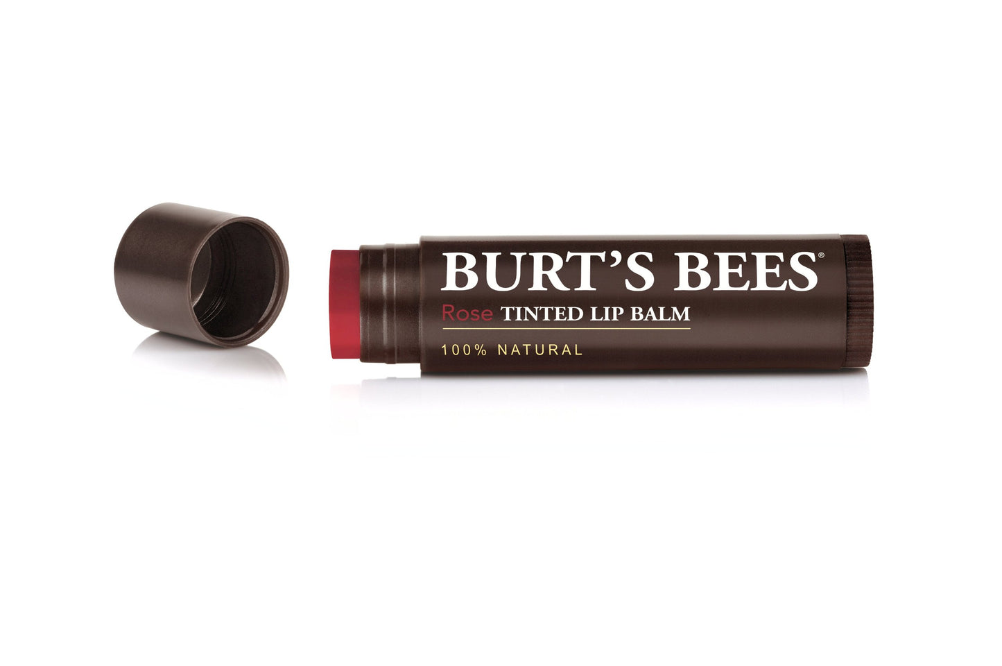 Burt's Bees 100% Natural Tinted Lip Balm, Rose with Shea Butter & Botanical Waxes – 2 Tubes